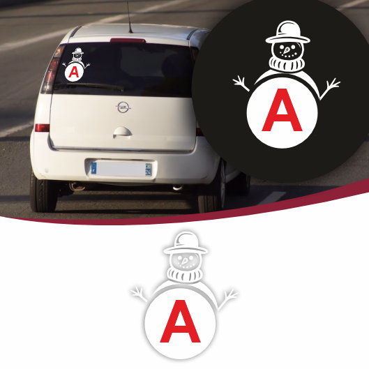 Stickers Disque A drôle