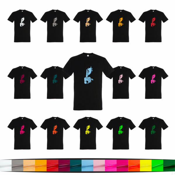 T-shirt streetwear visage "Shut" en coton unisexe