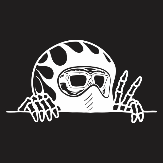 Stickers Moto Squelette