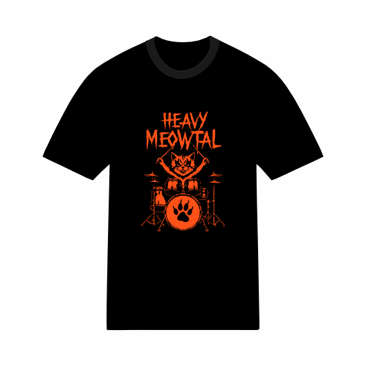 T-Shirt Chat Heavy Meowtal