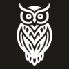 Stickers Hibou Géométrique
