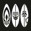 Stickers Surf Plaches