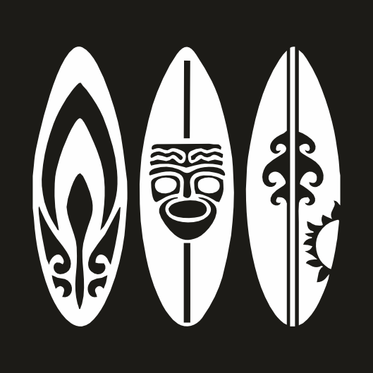 Stickers Surf Plaches