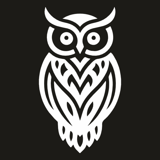 Stickers Hibou Géométrique
