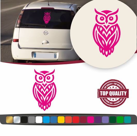 Stickers Hibou Géométrique