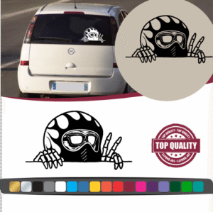 Stickers Moto Squelette