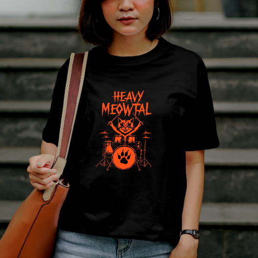 T-Shirt Chat Heavy Meowtal