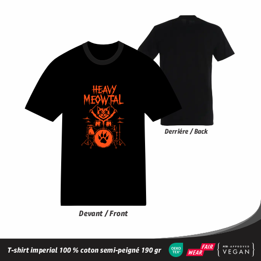 T-Shirt Chat Heavy Meowtal
