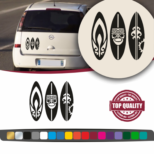 Stickers Surf Plaches