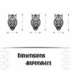 Stickers Hibou Géométrique