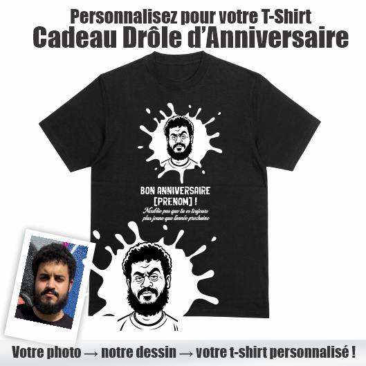 T-shirt Personnalisé Anniversaire
