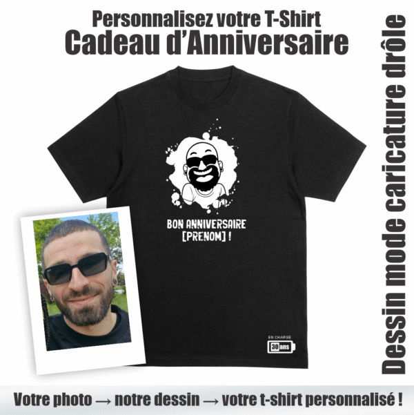 t-shirt anniversaire personnalisé