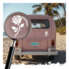 Sticker Rose en Vinyle Découpé