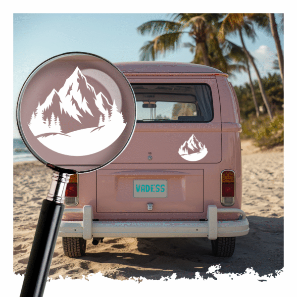 Sticker Montagne en Vinyle