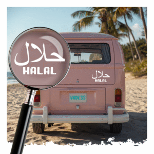 Sticker Halal en Arabe