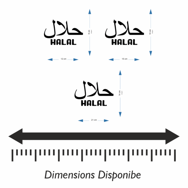 Sticker Halal en Arabe