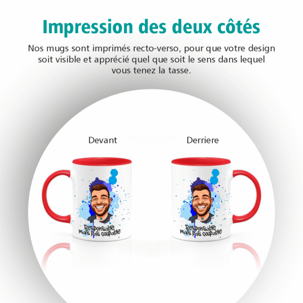 10 mug caricature personnalisé