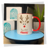 Mug Personnalisé Noël avec Prénom – Design Renne Festif
