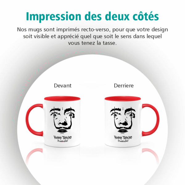 Mug design artistique inspiré de Dalí