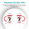 7 Mug Personnalisé de Noël avec Prénom – Design Initiale
