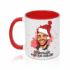 Mug personnalisé caricature avec bonnet de Père Noël
