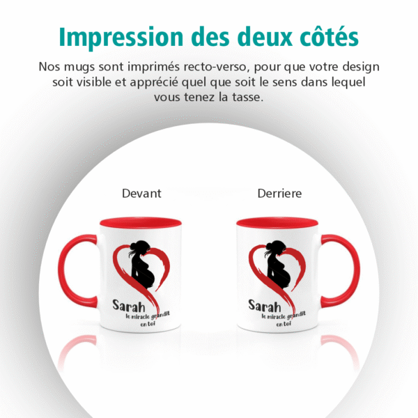 Mug Femme Enceinte Personnalisé – Cadeau Future Maman